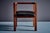 Art Deco Armchair in Oak with Upholstered Black Leather, France, 1920s For Sale - Image 4 of 15