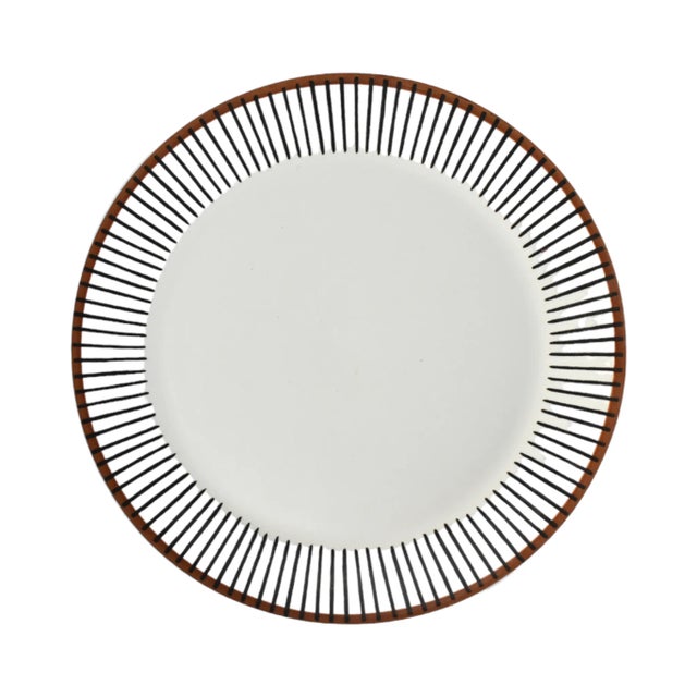 Gustavsberg Pair of Mid-Century Swedish Modern Gustavsberg Plates For Sale - Image 4 of 6