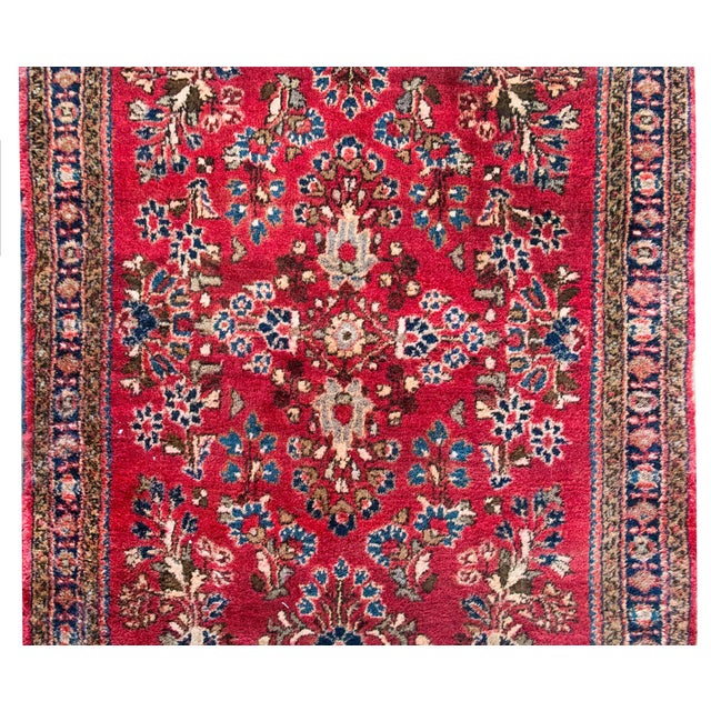Early 20th Century Persian Sarouk Rug For Sale In Chicago - Image 6 of 15