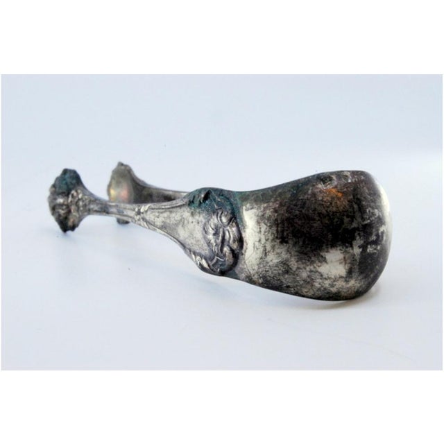 Ice Tongs in Embossed Silver with Friezes and Palms For Sale - Image 5 of 10