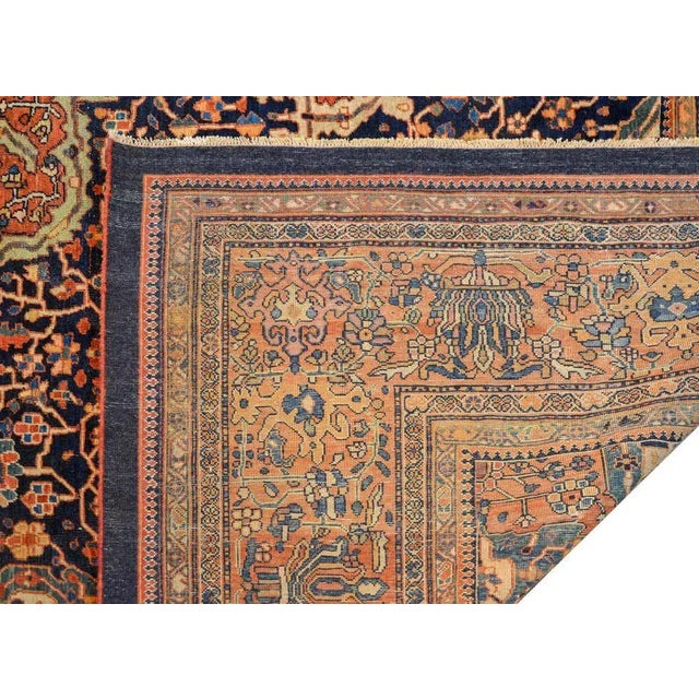 Early 20th Century Sarouk Farahan Rug For Sale - Image 9 of 10