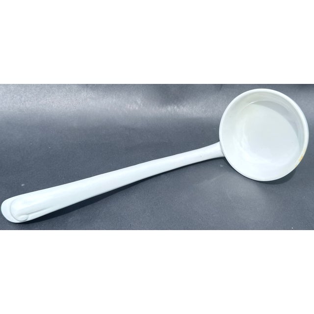 Cream Antique English Ironstone Soup Tureen Complete Set With Ladle & Underplate Circa 1860 For Sale - Image 8 of 16