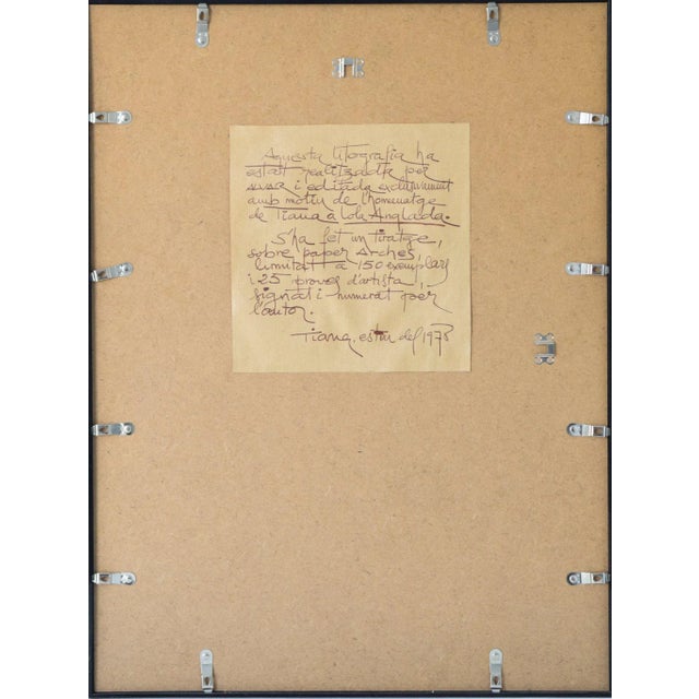 Àlvar Suñol Munoz-Ramos, Surrealist Scene, 1978, Lithograph on Paper, Framed For Sale - Image 8 of 10