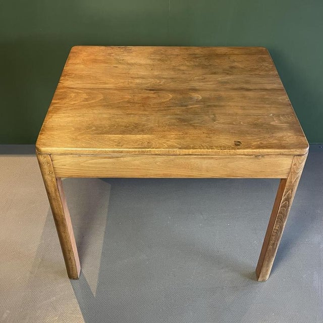 Small Vintage Wooden Side Table For Sale - Image 4 of 7