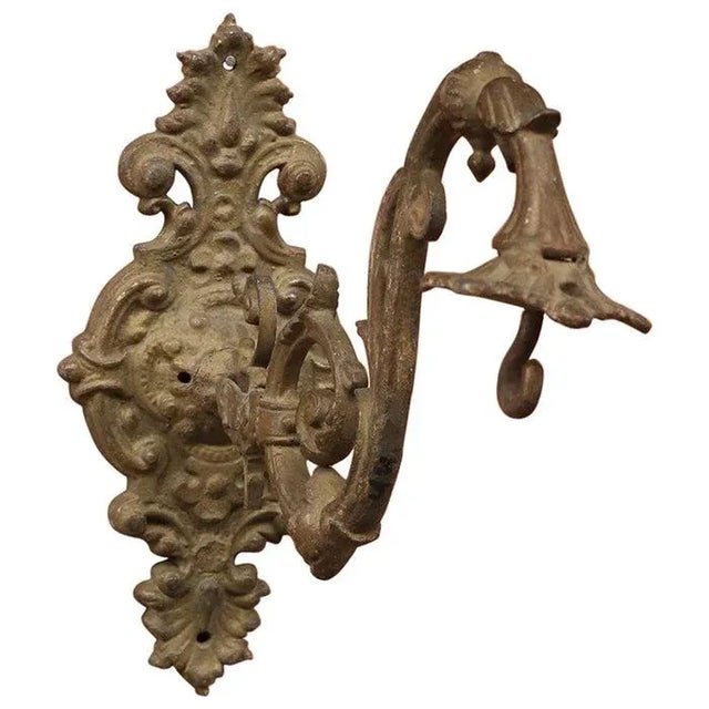Far Pavilions Antique Brass Wall Hook | Heavy Duty Indian Temple Bell Hanger | Ornate Metal Robe Hook | Ethnic Entryway Decor | Diwali Gift | Housewarming For Sale - Image 4 of 4