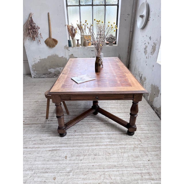 Louis XIV Oak Table, 1900s For Sale - Image 14 of 18