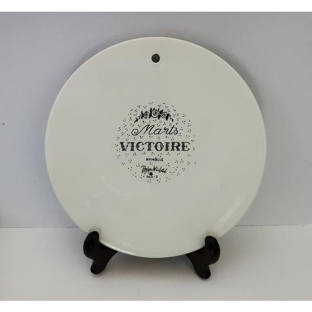 1960s Bjorn Wiinblad Ceramic Wall Plaque "Marts Victoire" Denmark - March For Sale - Image 12 of 13