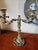 Pair of Antique French Bronze Candelabras With Neoclassical Fish Motif For Sale - Image 4 of 5