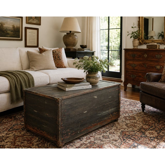 Late 19th Century Painted Pine Blanket Chest For Sale - Image 17 of 17