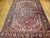 Vintage Persian Heriz Serapi Rug, Hand-Knotted Wool, Geometric Medallion Pattern, Brick-Red & Blue, 9x12 For Sale - Image 15 of 15