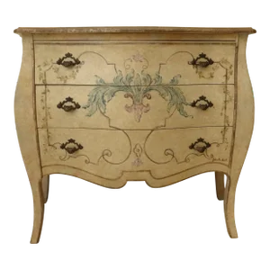 Decorative Crafts Venetian Paint Decorated Commode