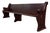 Antique American Gothic Revival 8 Ft Carved Solid Oak Church Pew For Sale