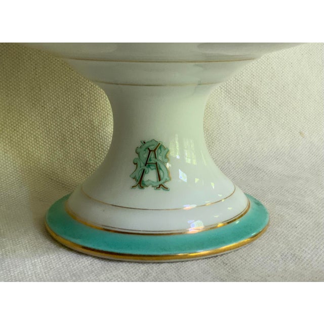 Exquisite 19th Century French Porcelain Compote For Sale - Image 11 of 12