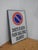 No Parking Sign, 1996, in Very Good conditions. Designed 1990 to 1999 This piece has an attribution mark, I am sure that...