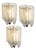 Brass and Murano Glass Wall Sconce from Doria, Germany, 1960s For Sale