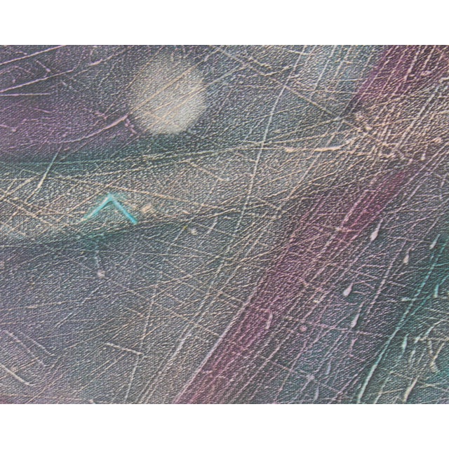 Late 20th Century Abstract Oil on Canvas Painting by Anthony Louis Popcheff For Sale - Image 5 of 9