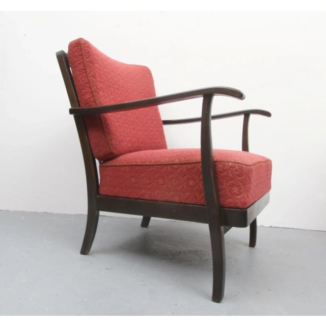 Red Armchair, 1950s For Sale - Image 6 of 13