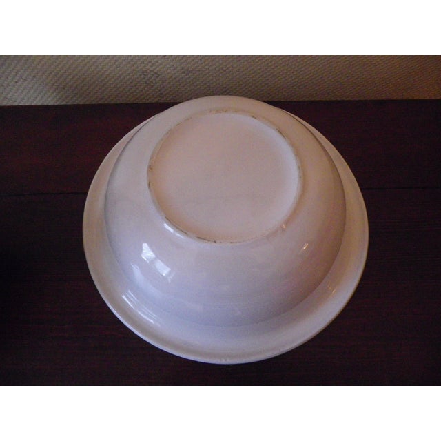 Blue Vintage Wash Pitcher and Basin in Glazed Ceramic, France, 1940s, Set of 2 For Sale - Image 8 of 14