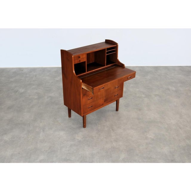 1960s Vintage Danish Secretaire in Teak, 1960s For Sale - Image 5 of 10