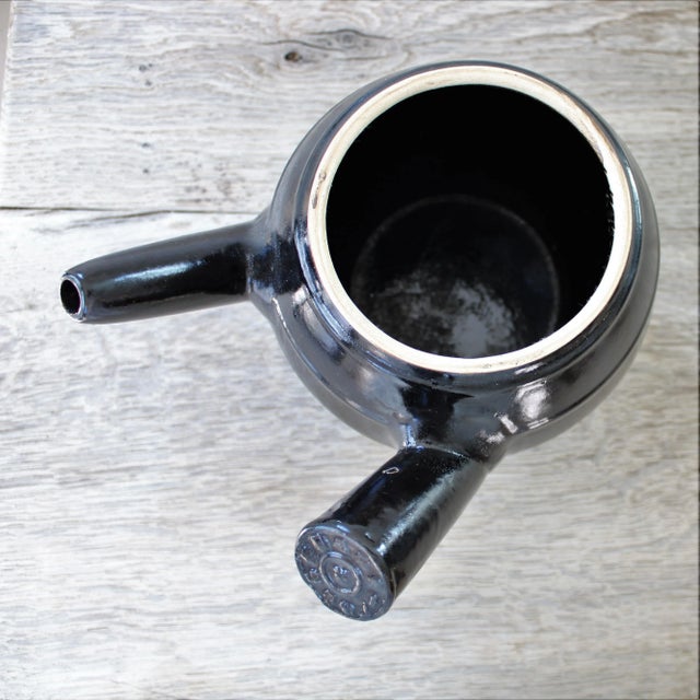 Japanese Wabi-Sabi Kyusu/Yokode Tea Pot Stoneware Pottery For Sale - Image 3 of 5