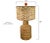 2020s Nautical Knot Lamp Finial in Coral Orange on Bronze Hardware For Sale - Image 5 of 5