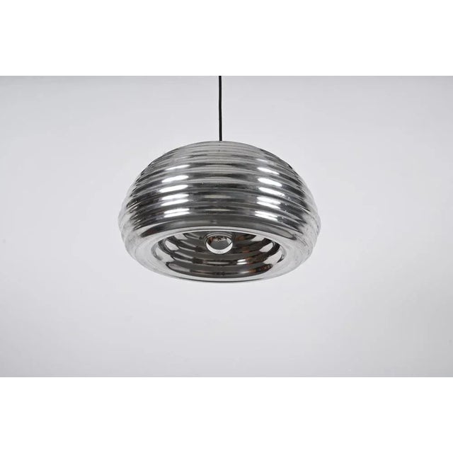 Flower Splugen Brau Aluminum Pendant attributed to Achille Castiglioni for Hille, Italy, 1960s For Sale - Image 6 of 12