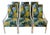 Vintage 1970s Set of 6 Milo Baughman X Jack Lenor Larsen Floral Upholstered Dining Chairs Mid Century Modern For Sale