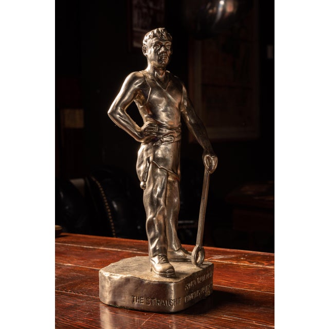 C. 1966 Aluminum Armco Iron Man Statue For Sale - Image 10 of 10