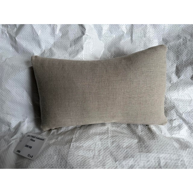 Textile 19th Century Aubusson Floral Decorative Pillow For Sale - Image 7 of 7