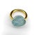 22k Gold Marie-Hélène De Taillac Milky Aquamarine Cabochon Ring, Size 6.5 For Sale - Image 11 of 11