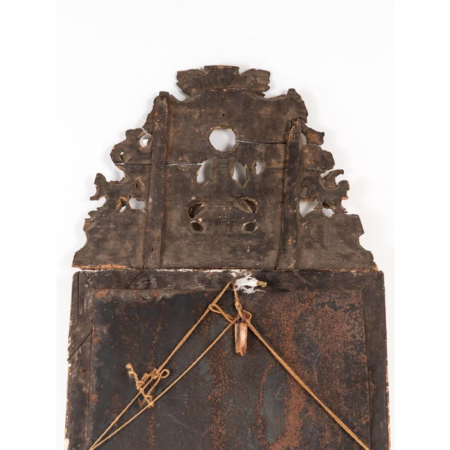Ornate Baroque Style Giltwood Carved Mirror, Sweden Late 19th C. For Sale - Image 10 of 10