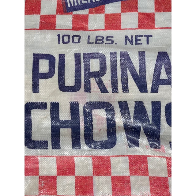 Farmhouse 3 Vintage Urina Chow Sacks Grafic Farmhouse Design For Sale - Image 3 of 9