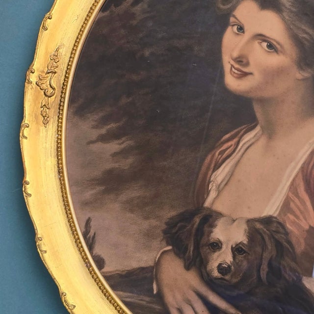 Beige Sir Joshua Reynolds & George Romney, Lady Hamilton & Lady Somerset, 1700s, Lithographs, Set of 2 For Sale - Image 8 of 18