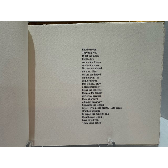 Artist Book Signed 4/8 Original Prints & Poetry Brass Cover Sarah Lawrence College 1998 For Sale - Image 10 of 18