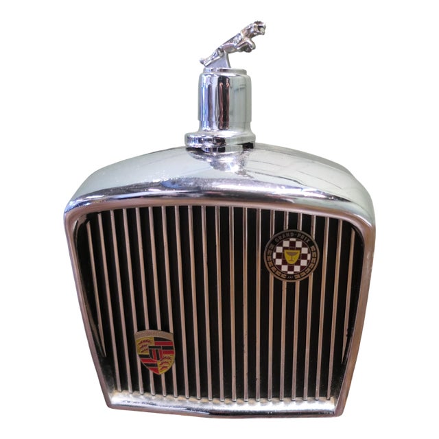 Vintage Jaguar Radiator Decanter, 1960 For Sale