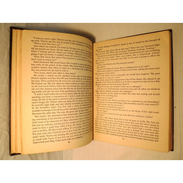 Textile 1940s Book, W. Somerset Maugham's the Razor's Edge For Sale - Image 7 of 8