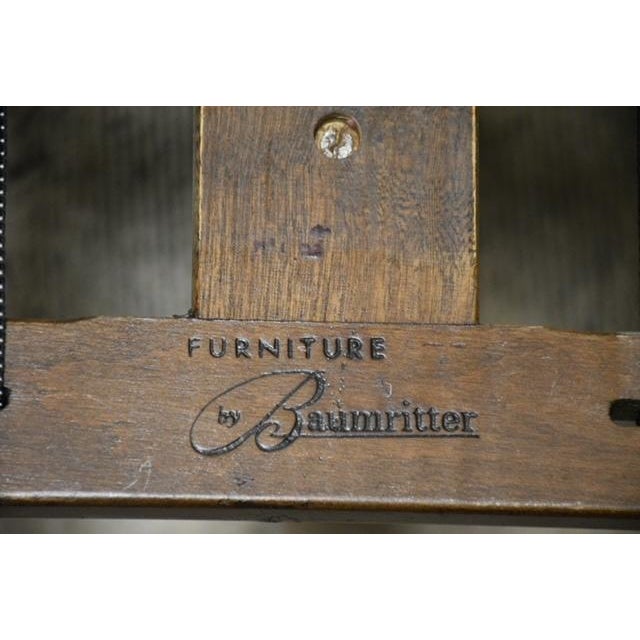 Mid Century Modern Blue Sofa by Baumritter For Sale - Image 12 of 12