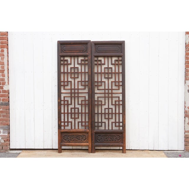 Chinese Pair of 18th Century Chinese Door Dividers For Sale - Image 3 of 8