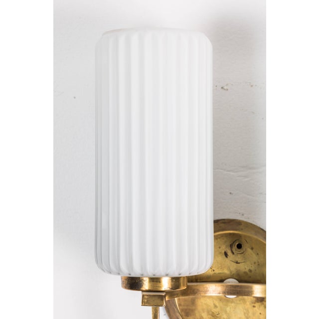 Stilnovo Double Arm Sconces in the Manner of Stilnovo - a Pair For Sale - Image 4 of 7