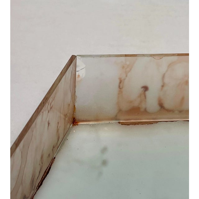 Tan 1980s Vintage Creazioni Silvestri Murano All Glass Covered Box For Sale - Image 8 of 10