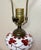 Antique 1800's Cut to Clear Cranberry Glass Stourbridge Bronze Oil Table Lamp For Sale - Image 9 of 14
