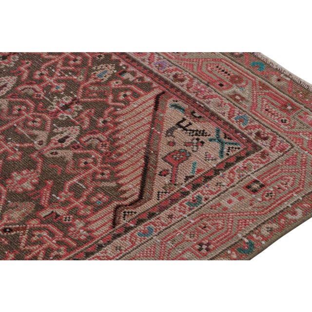 1970s Vintage Persian Runner With Red, Beige-Brown Patterns by Rug & Kilim For Sale - Image 5 of 7