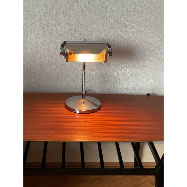 Vintage Banker's Lamp, 1930s For Sale - Image 6 of 6