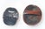 Wood Antique Carved Japanese Wood Mask Netsukes, Signed Deme Joman and Iko For Sale - Image 7 of 10