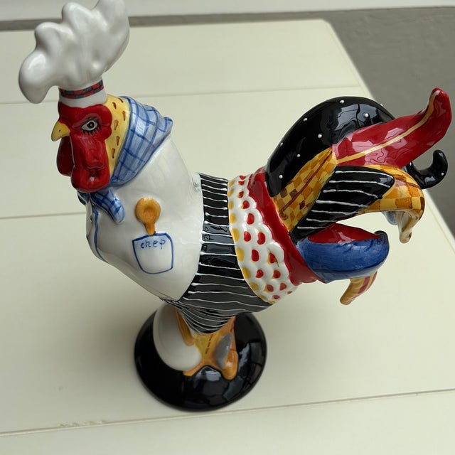 "Baking and Eggs" Chef Rooster From the Poultry in Motion Collection by Artist Sharon Neuhaus For Sale - Image 9 of 12