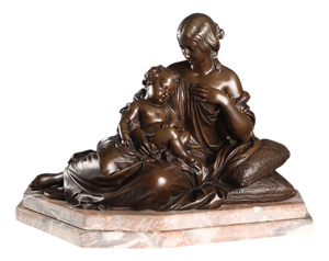 Mother and Child Figure by James Pradier