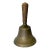 Antique Brass School Bell With Wooden Handle For Sale