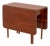 American Mid-Century Modern Diminutive Mahogany Drop-Leaf Table For Sale