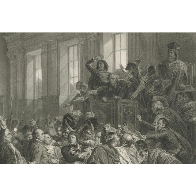 After François Bouchot, The Coup of 18 Brumaire Napoleon Seizes Power, Engraving, 1840 For Sale - Image 5 of 9