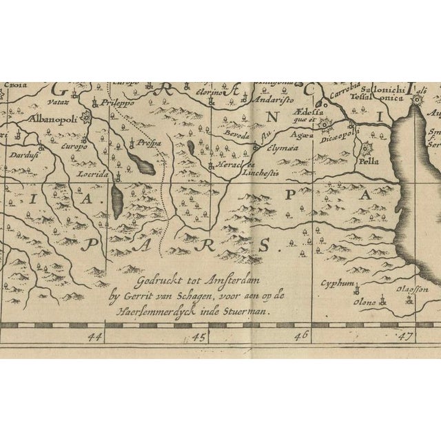 Large Map of the Habsburgottoman War by Aeg, 1729 For Sale - Image 9 of 11